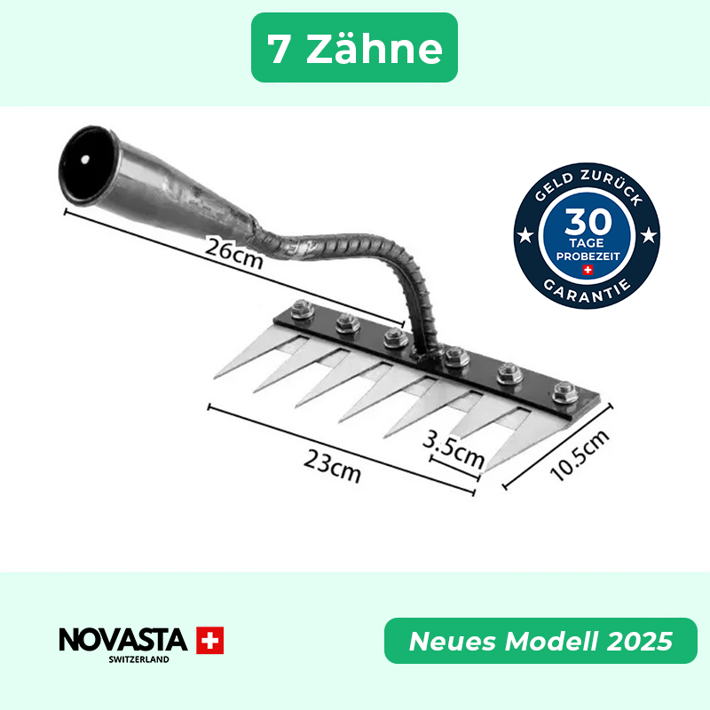 Ultra-effizienter verstärkter Rechen gegen Unkraut