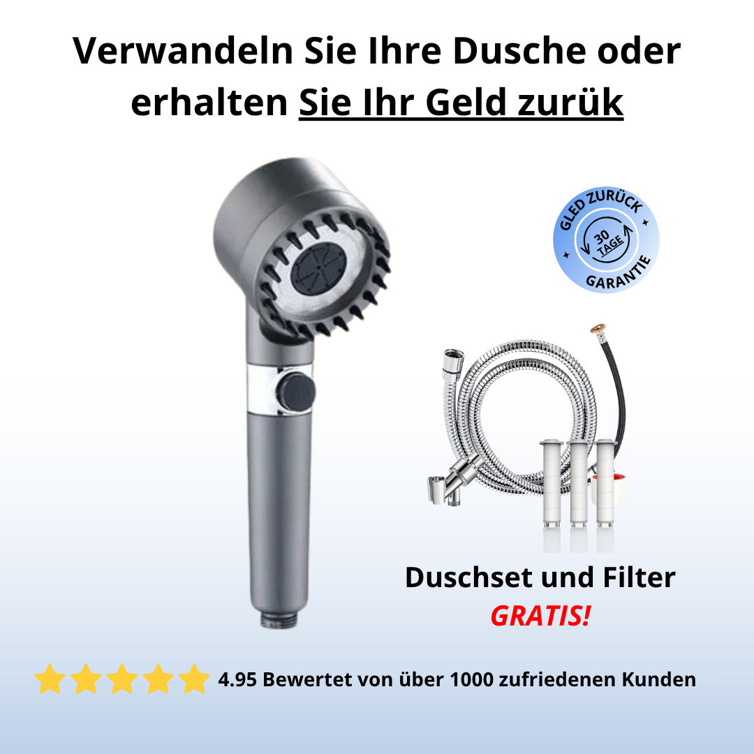 EkoShower™ - Druck Erhöhen, Weniger Wasser