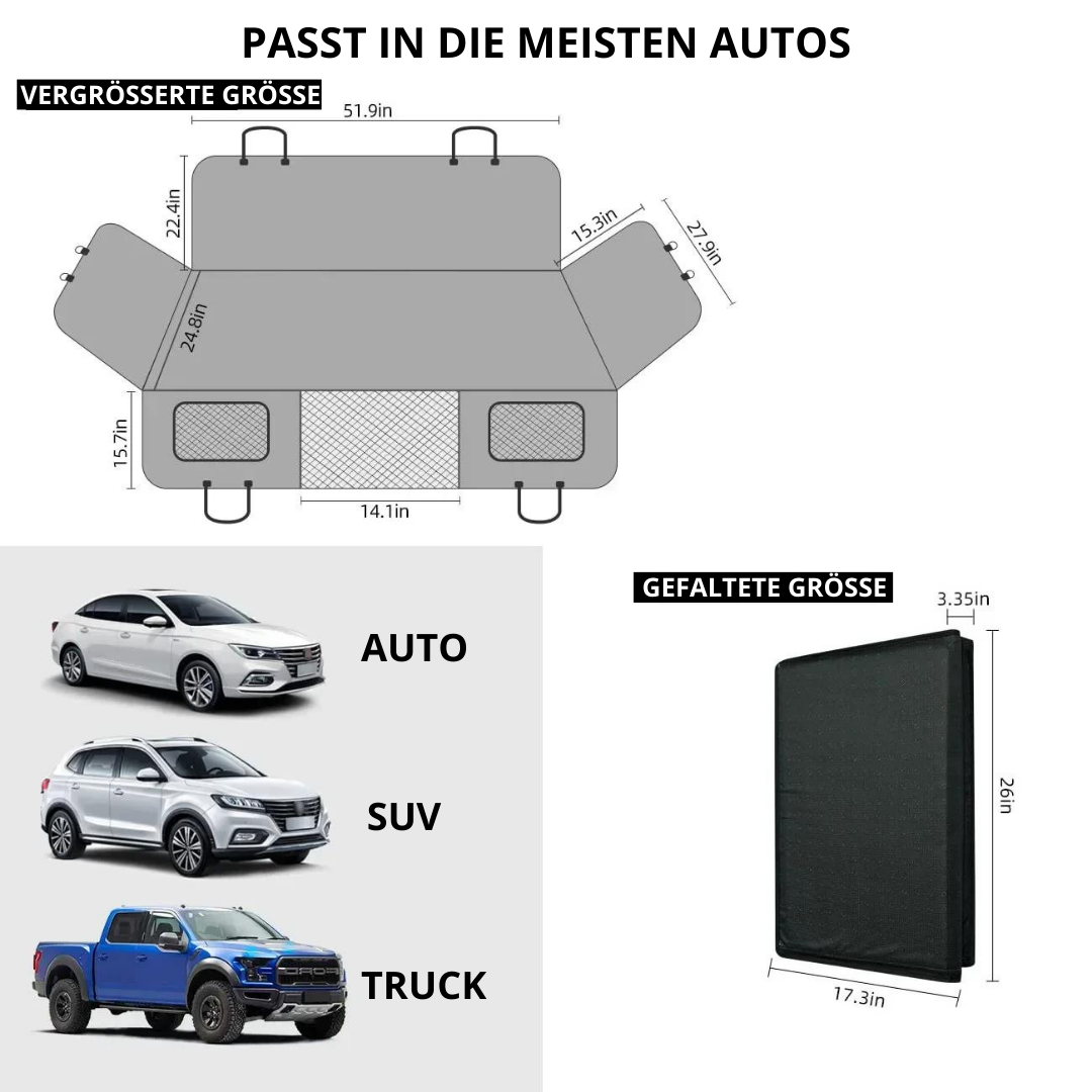 PawsTravel™ - Stabiler Autositzbezug