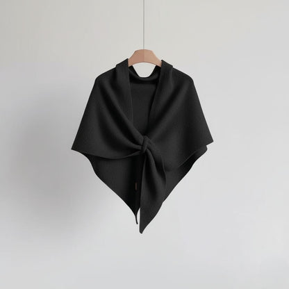 Poncho Schal aus Woll-Mix für Damen