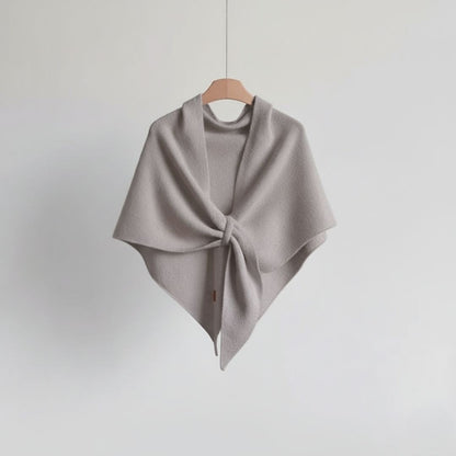 Poncho Schal aus Woll-Mix für Damen