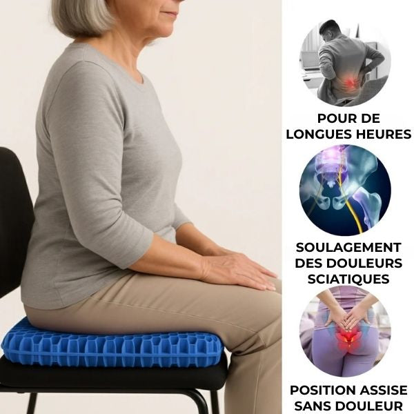 Coussin d’assise en gel