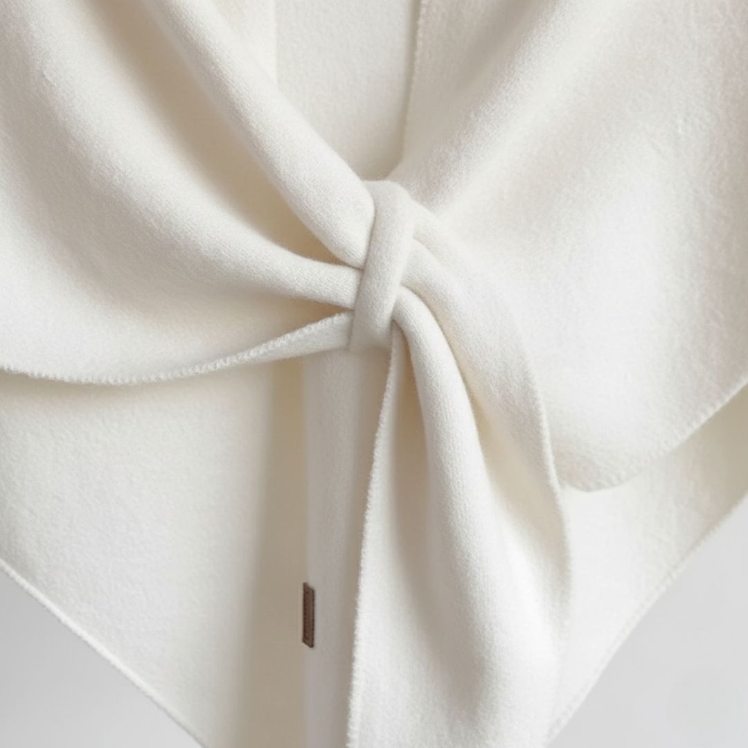 Poncho Schal aus Woll-Mix für Damen