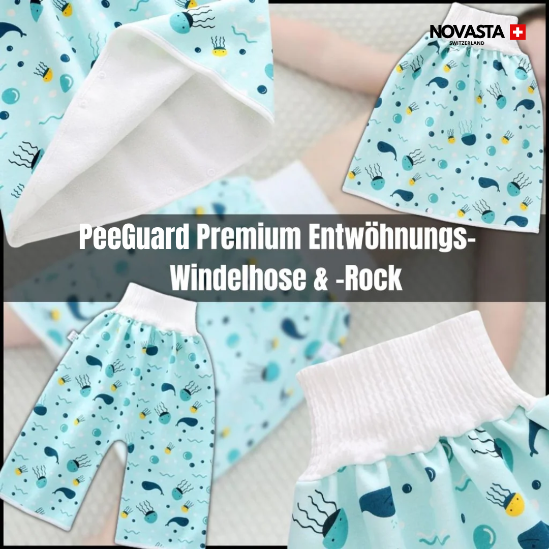 PeeGuard Premium™ Entwöhnungs-Windelhose & -Rock