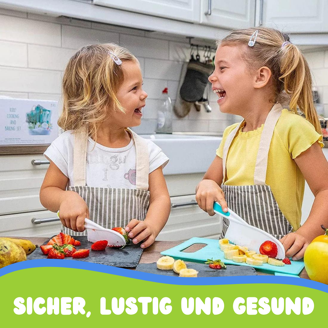 MiniChef™ - Kinderkochset inkl. 2x GRATIS Kinder-Schneidebretter