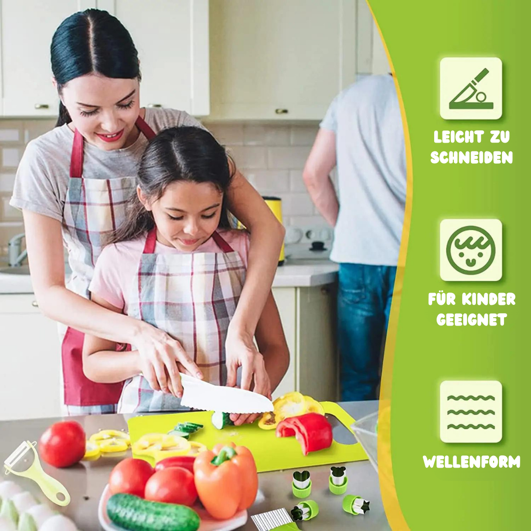 MiniChef™ - Kinderkochset inkl. 2x GRATIS Kinder-Schneidebretter