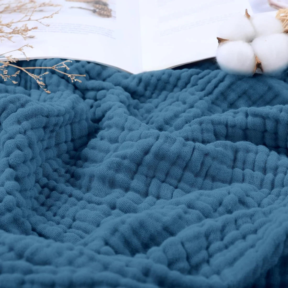 Douce couverture en mousseline