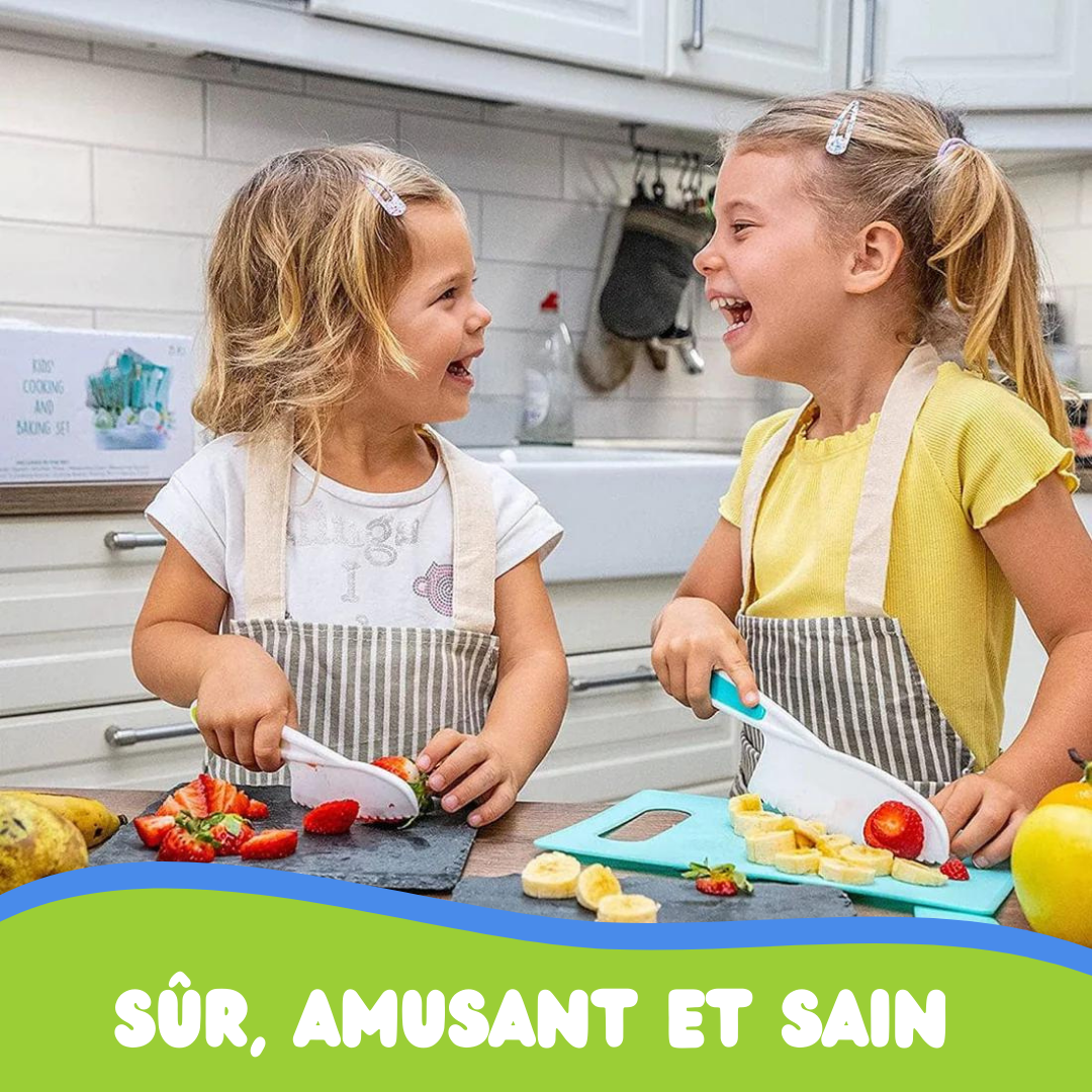 MiniChef™ - Set de cuisine pour enfants y compris 2x planches à découper GRATUITES