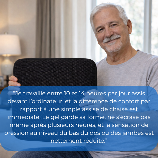 Coussin d’assise en gel