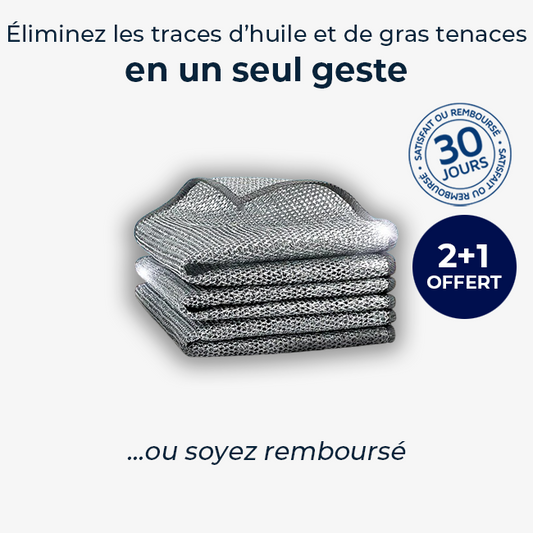 KitchenClean - Chiffons en laine d'acier