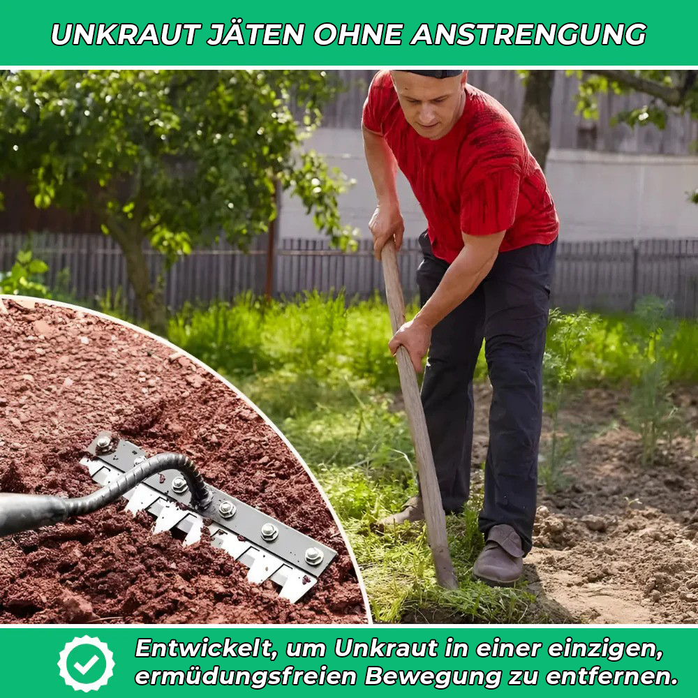 Ultra-effizienter verstärkter Rechen gegen Unkraut