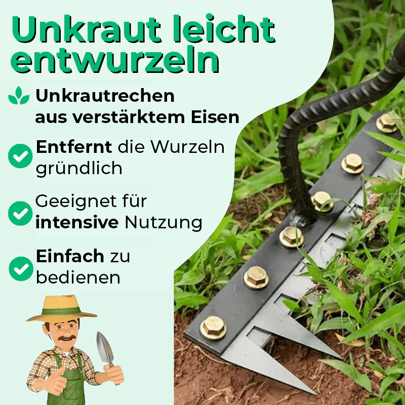 Ultra-effizienter verstärkter Rechen gegen Unkraut