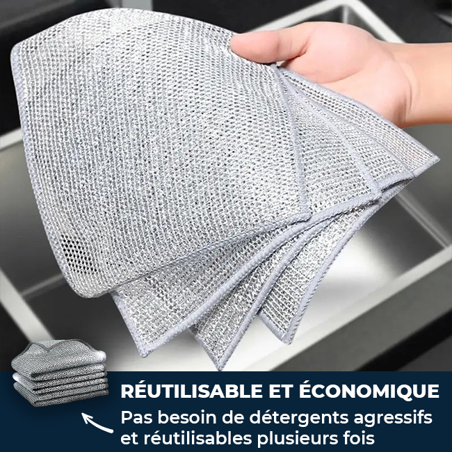 KitchenClean - Chiffons en laine d'acier