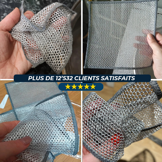 KitchenClean - Chiffons en laine d'acier