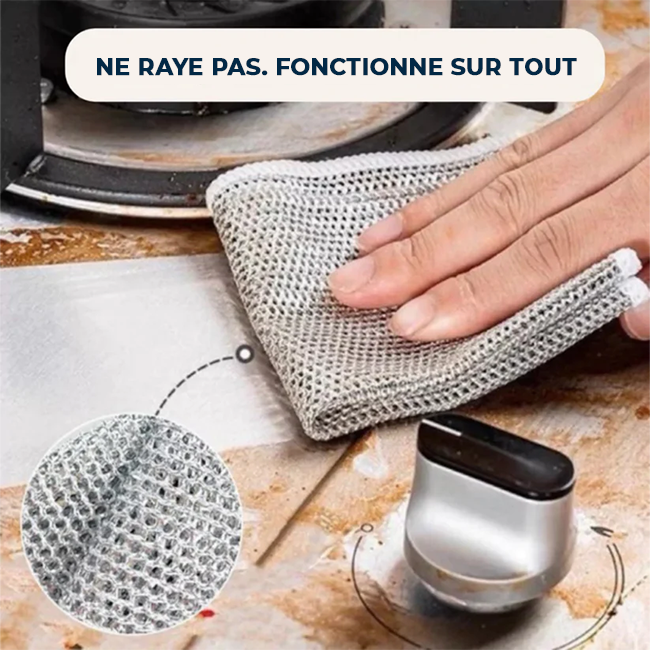 KitchenClean - Chiffons en laine d'acier