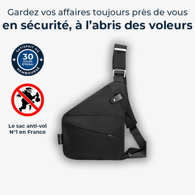 SafeBag - Sac à bandoulière antivol