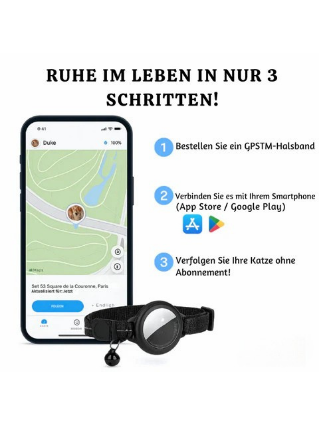 KaTrack™ – Intelligenter GPS-Haustier-Tracker