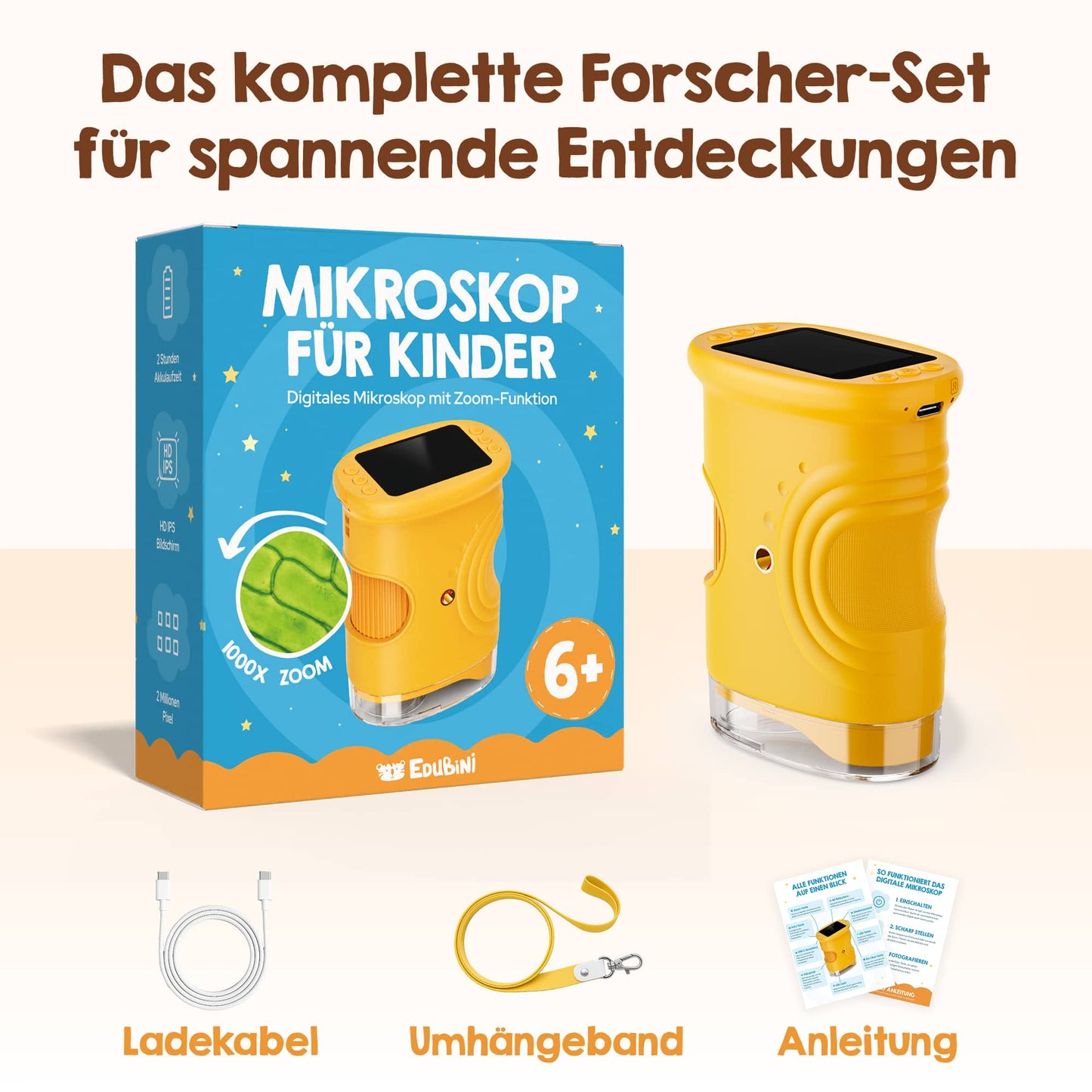 KidScope™ | Abenteuer-Mikroskop für Kinder