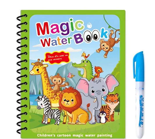 Montessori Wasser-Mal- und Ausmalbuch